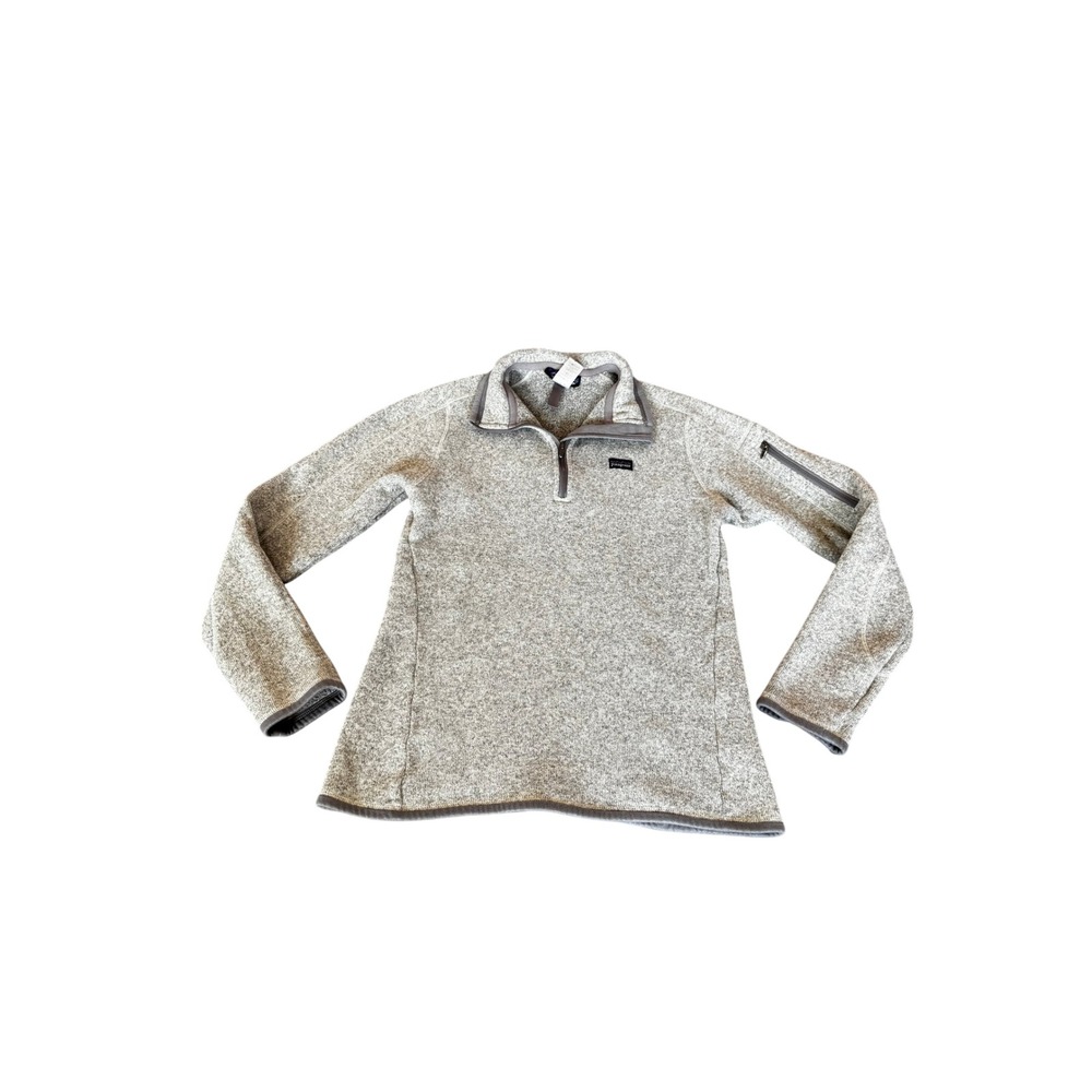 Patagonia Better Sweater 1/4 Zip Pullover Fleece Gray Womens Size M
